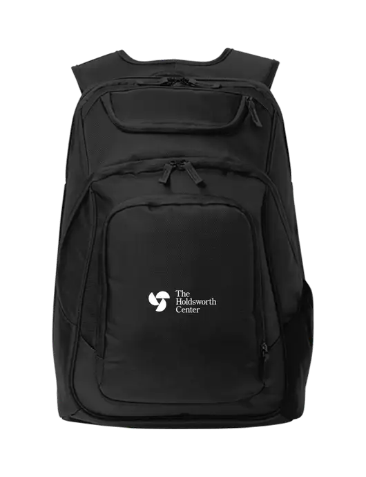 Executive Black Laptop Backpack w/Holdsworth Center Logo