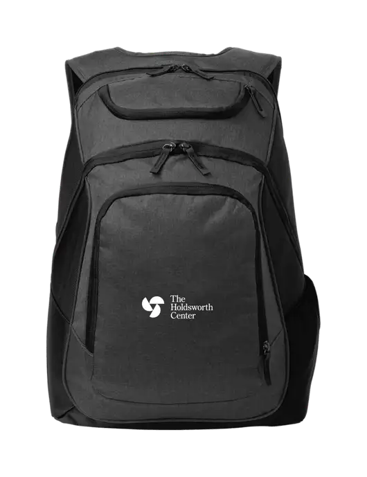 Executive Graphite Heather/Black Laptop Backpack w/Holdsworth Center Logo