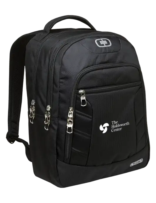 OGIO Black/Silver Colton Laptop Backpack
 w/Holdsworth Center Logo