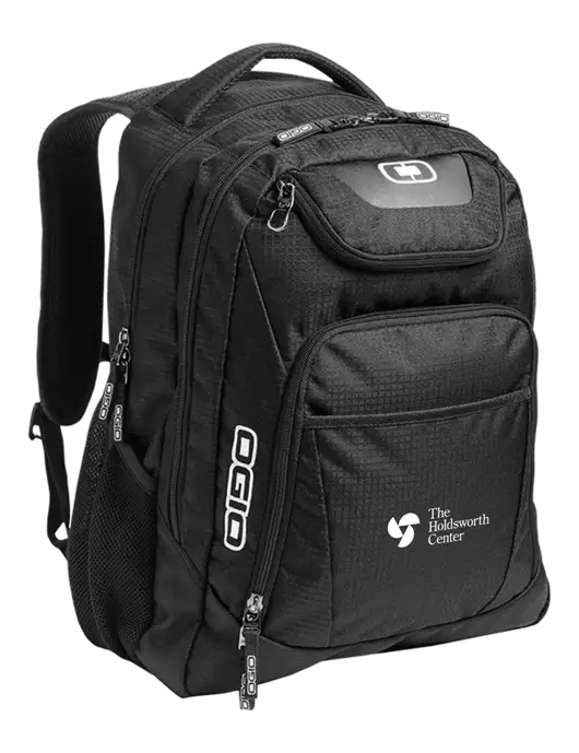 OGIO Black/Silver Excelsior Laptop Backpack w/Holdsworth Center Logo