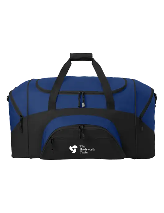 Standard Colorblock Royal/Black Sport Duffel w/Holdsworth Center Logo