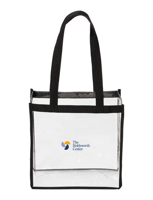 Clear Stadium Tote w/Holdsworth Center Logo