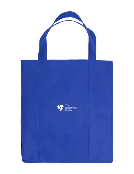 Eco Reusable Jumbo Royal Shopping Bag w/Holdsworth Center Logo