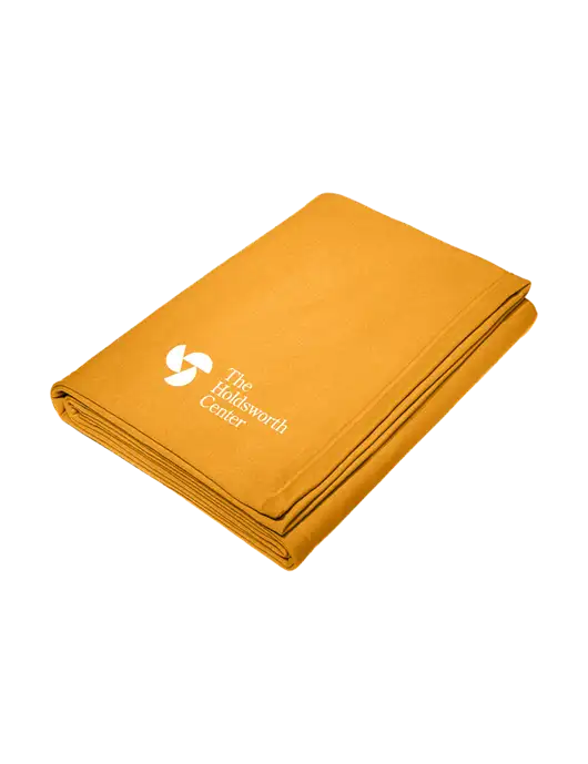 Core Gold Fleece Sweatshirt Blanket w/Holdsworth Center Logo