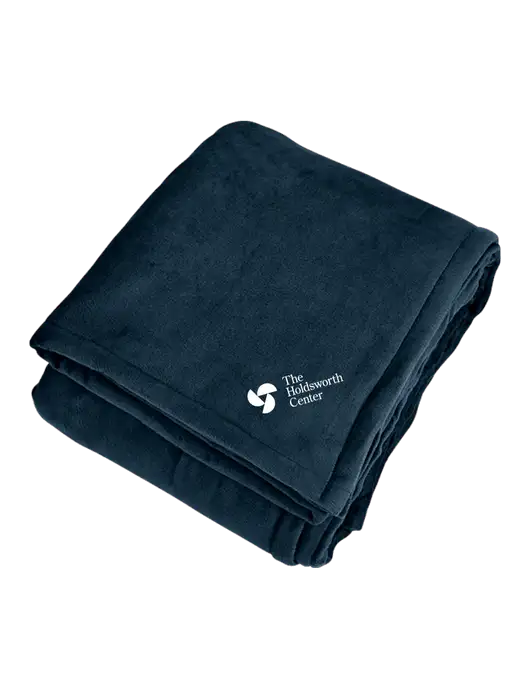 Mountain Lodge Navy Eclipse Blanket w/Holdsworth Center Logo