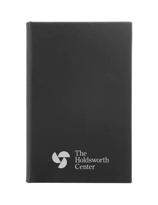Black Leatherette 5.25 x 8.25 Journal w/Holdsworth Center Logo