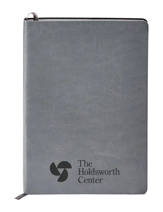 Fabrizio Grey Soft Cover 5.75 x 8.125 Journal w/Holdsworth Center Logo